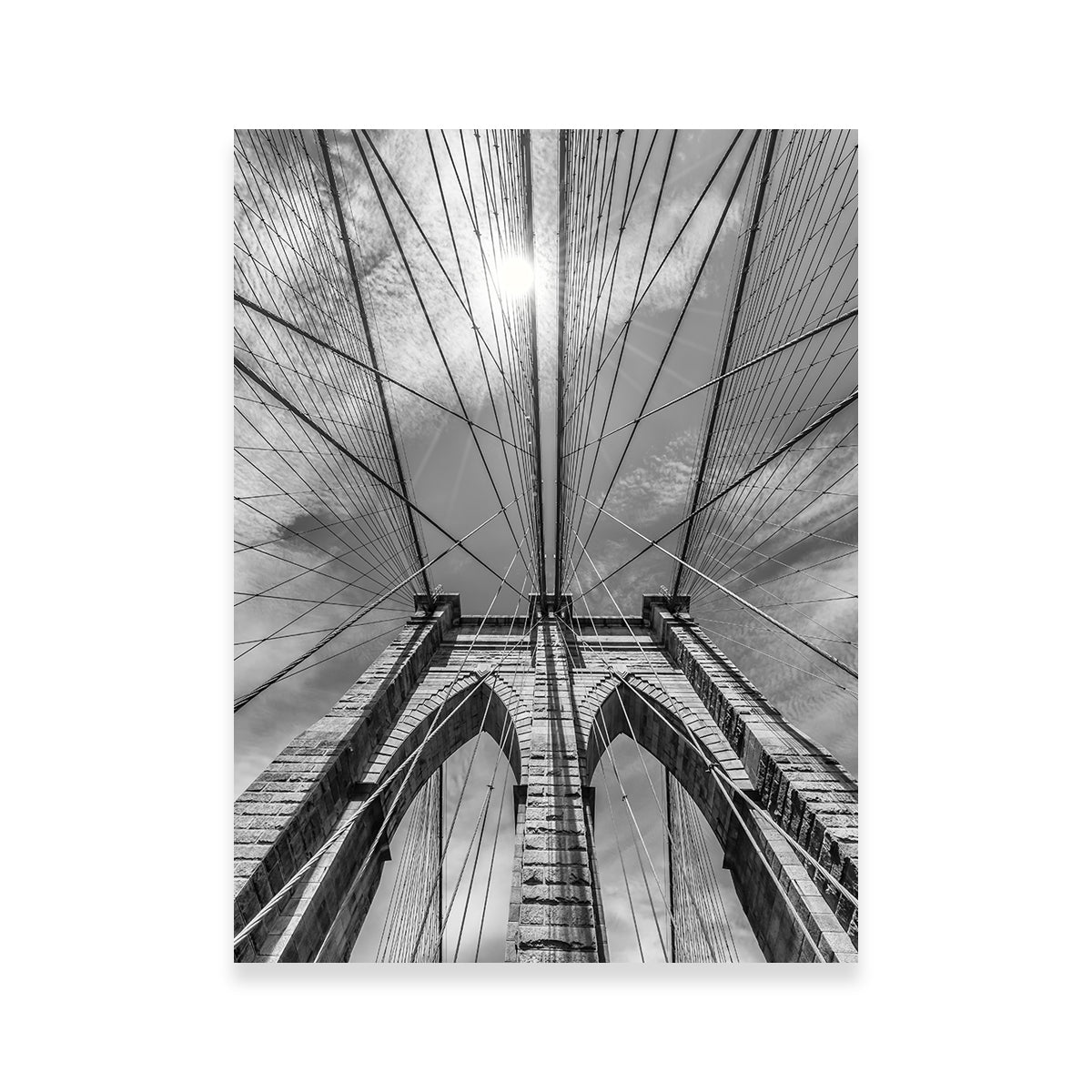 Stunning NYC Brooklyn Bridge Detail Wall Art by Melanie Viola