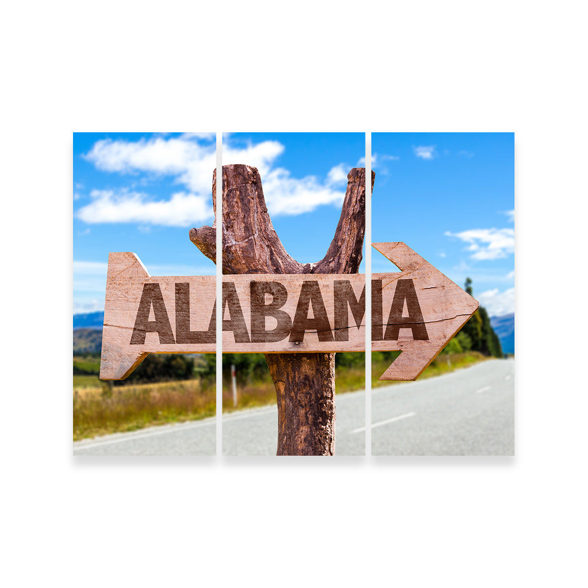 Stunning Alabama Wooden Sign Wall Art - Sustainable and Museum-Quality