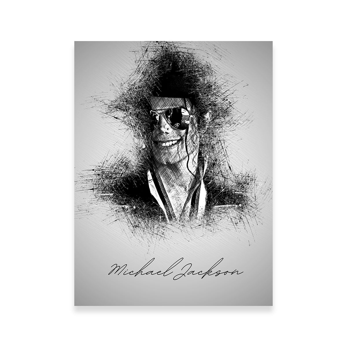 Exquisite Michael Jackson Sketch Wall Art - Ideal for Home Decor