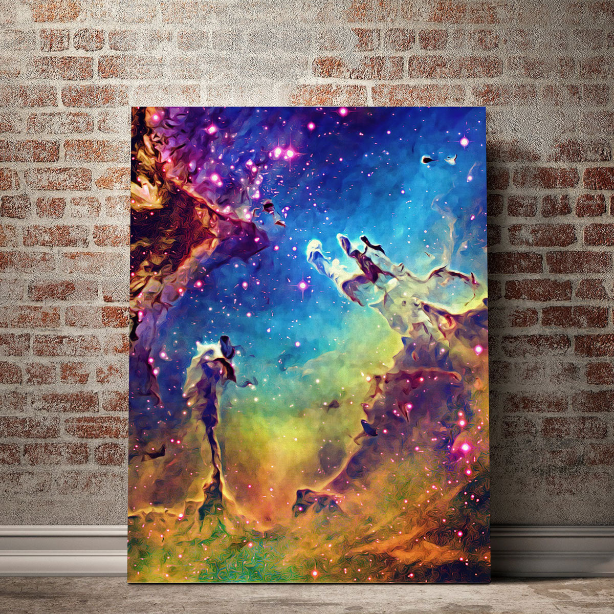 Stunning Pillars Of Creation Vertical Wall Art by Denise Dundon