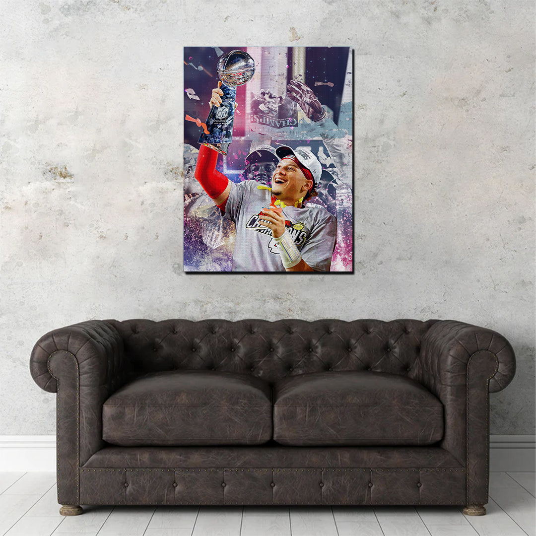 Exclusive Champs - Mahomes Wall Art for Sports Fans