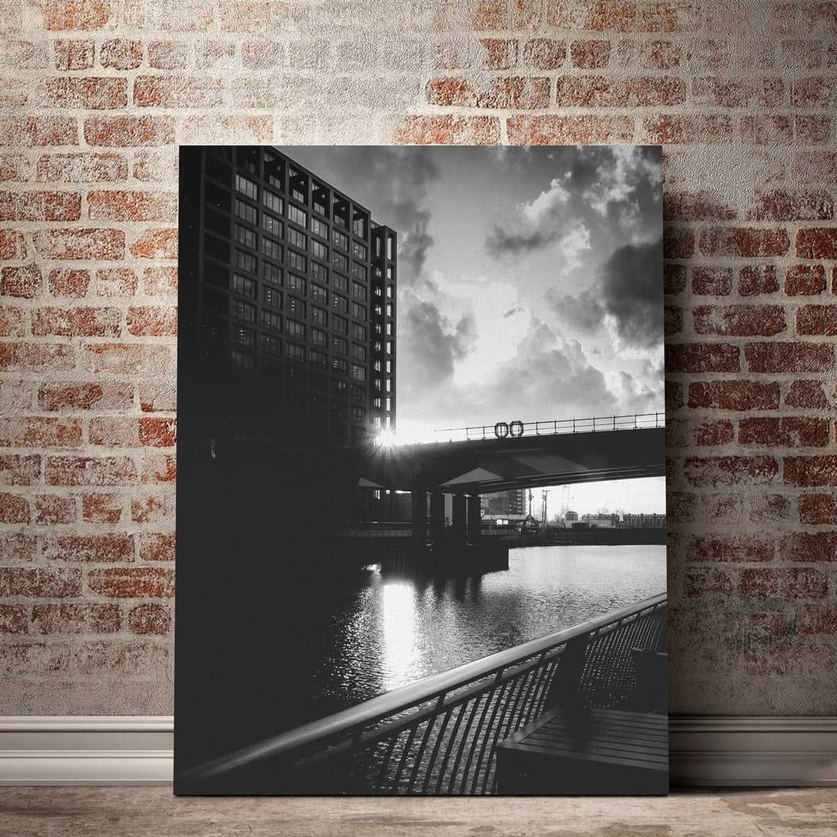 Stunning Canary Wharf Wall Art by Mike Cotton