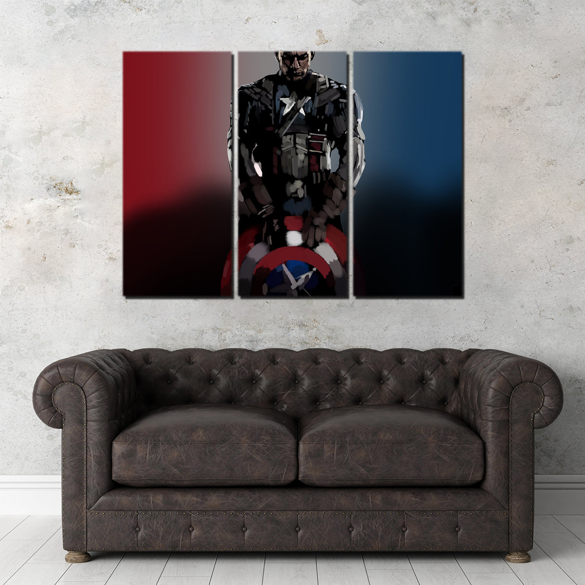 Captain America's Cap and His Shield Wall Art by Andy Brackpool