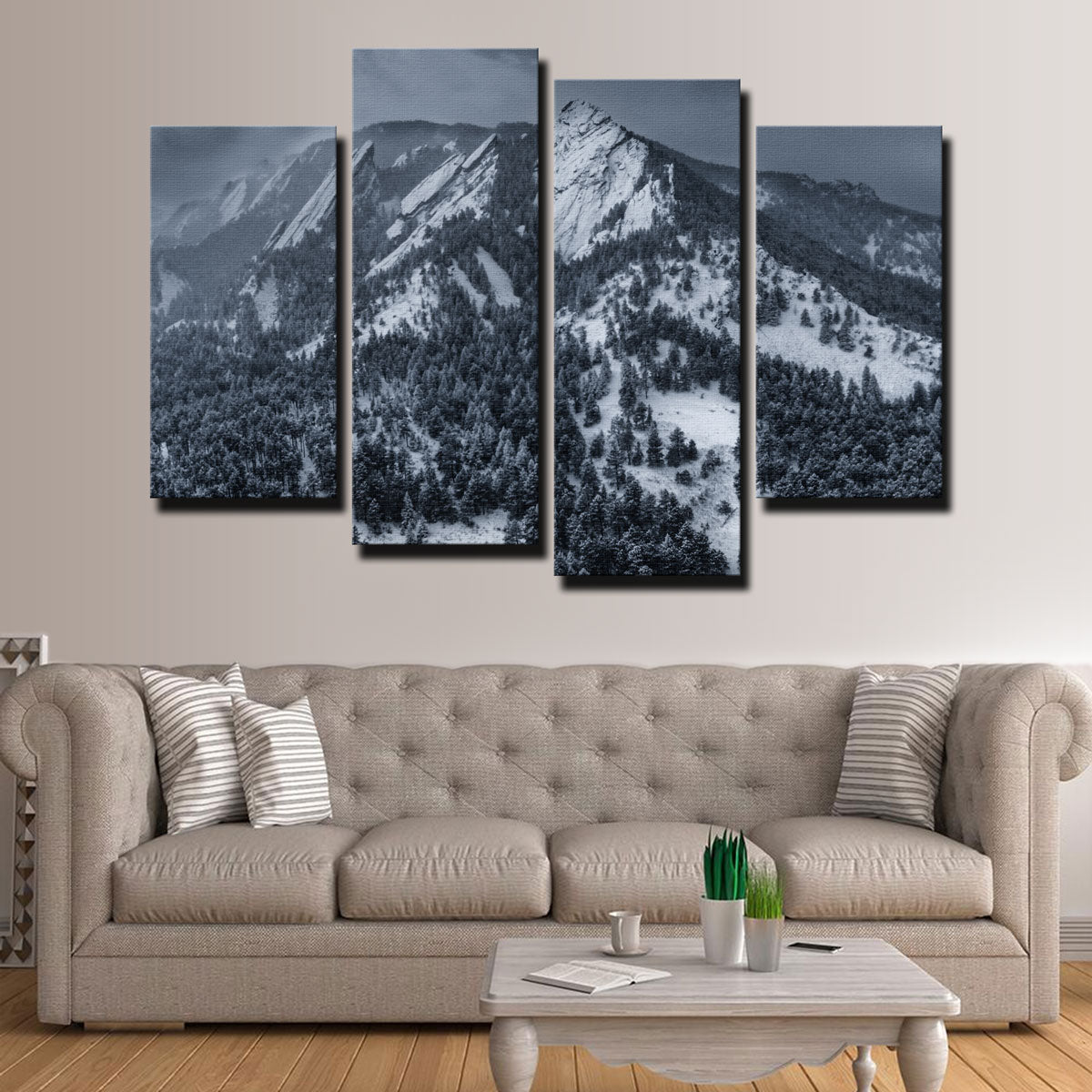 Breathtaking Snow On The Flatirons Wall Art for Stunning Home Decor