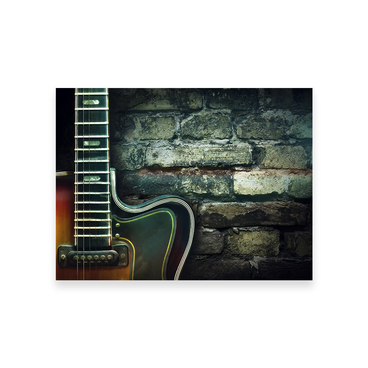 Stunning Old Vintage Jazz Guitar Wall Art for Music Lovers