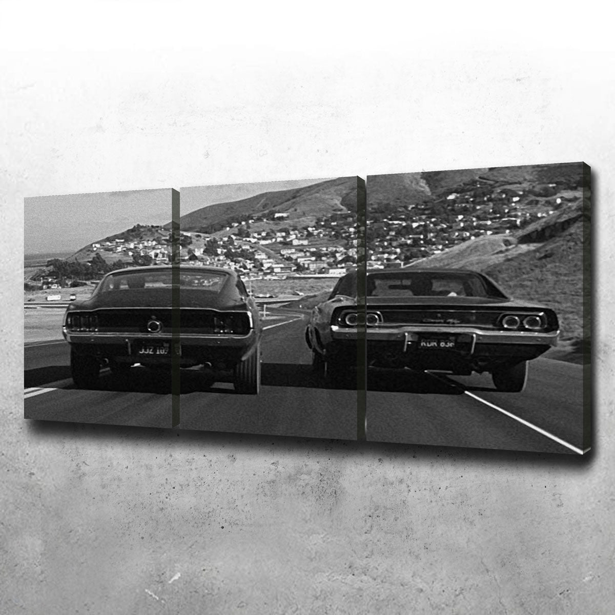 Stunning Car Chase Bullitt Wall Art for Your Home Decor