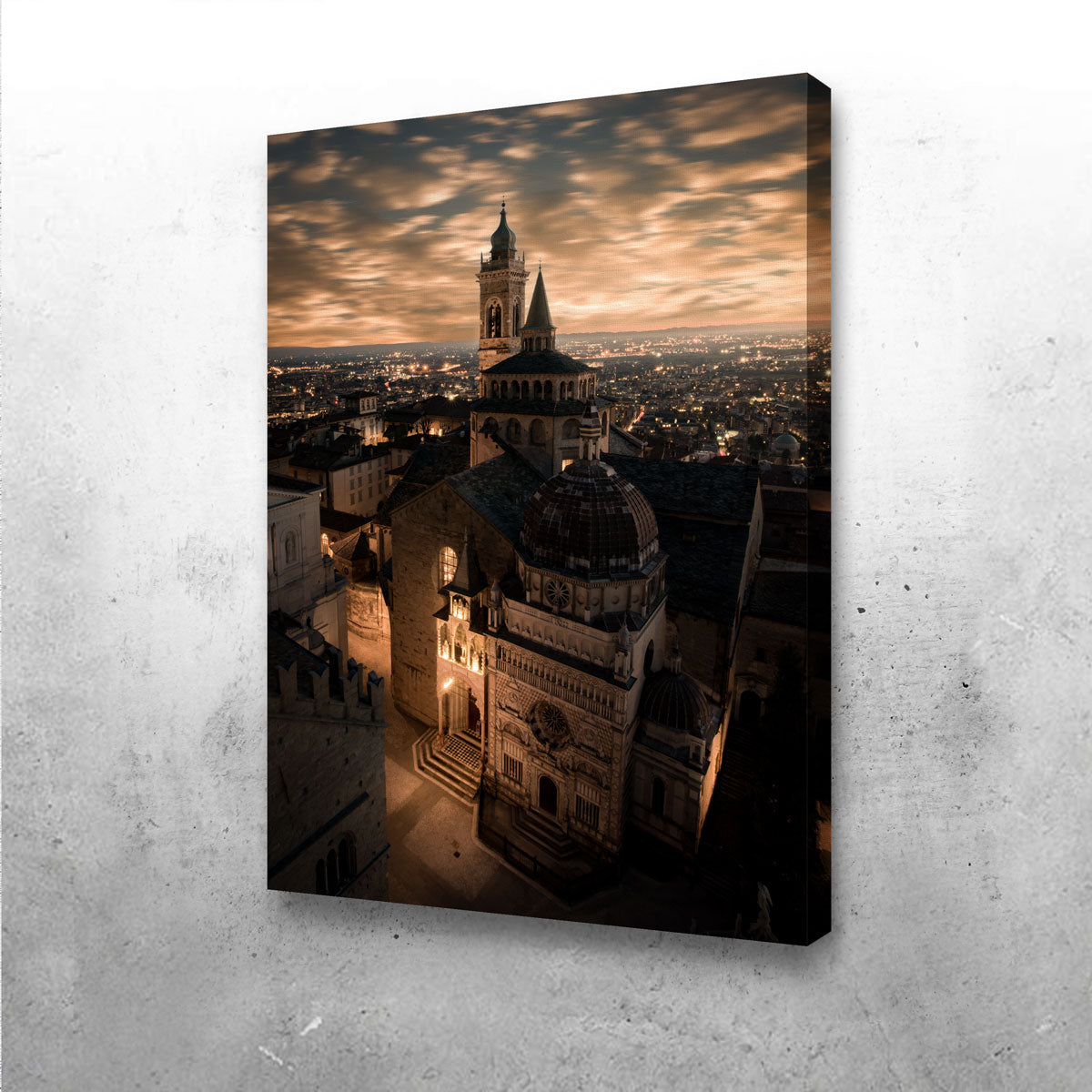 Exquisite Bergamo Alta Wall Art by Enzo Romano
