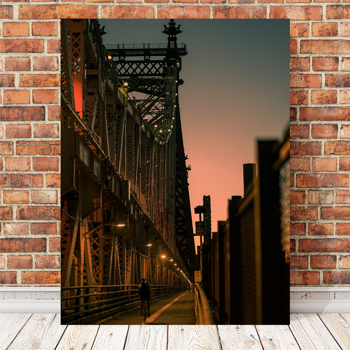 Stunning Biking the Queensboro Bridge Wall Art by Charity Dos Santos