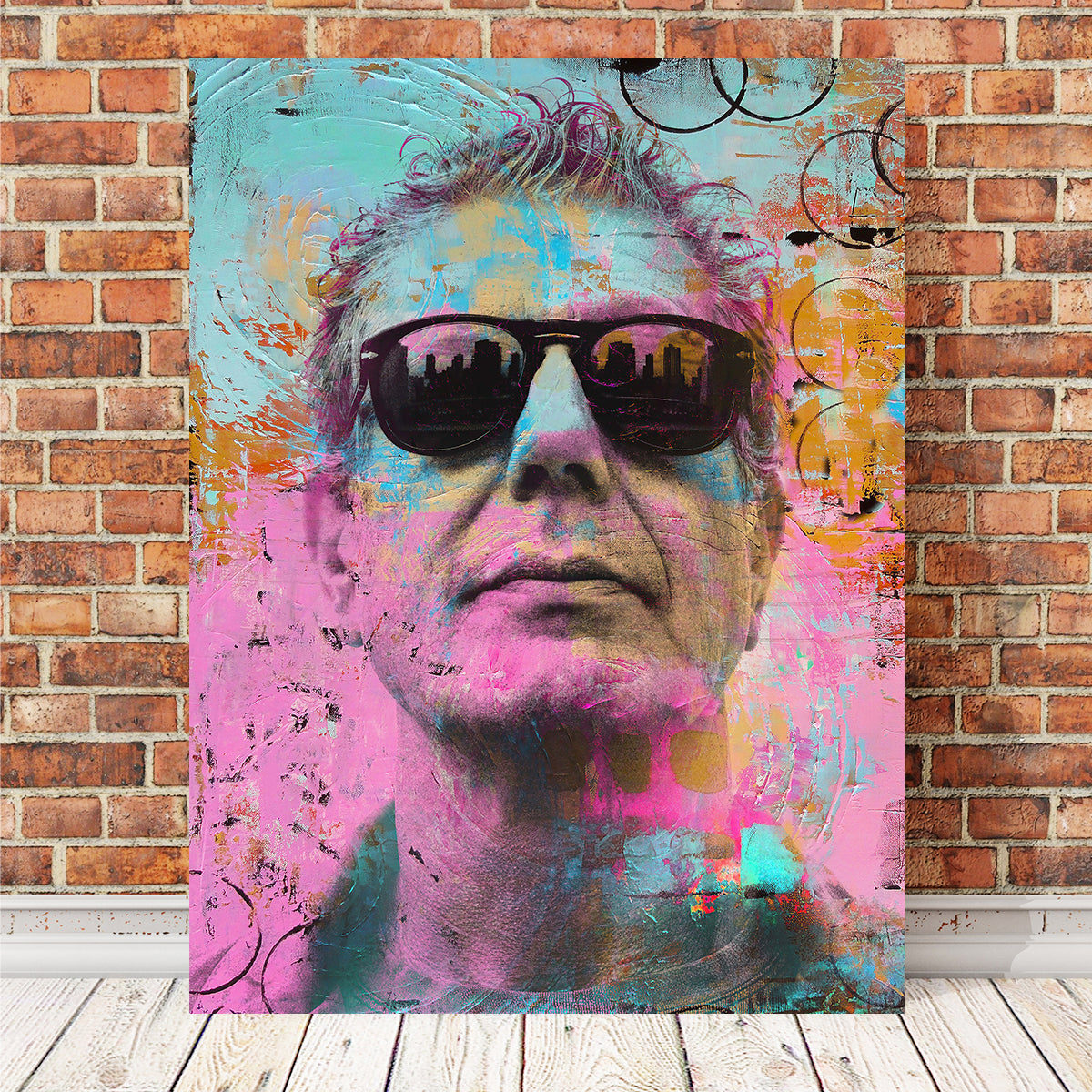 Stunning Anthony Bourdain Wall Art by Stephen Chambers