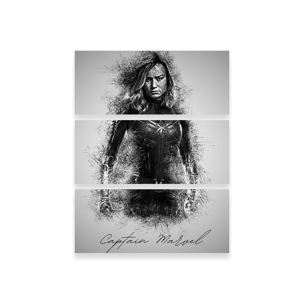 Captain Marvel Stunning Wall Art by Albi Art