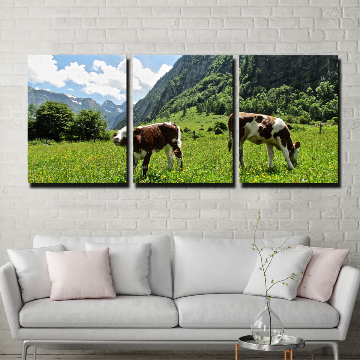 Stunning Alpine Calf Wall Art by David Campbell