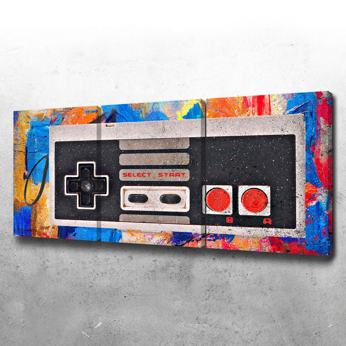 Stylish NES Controller Wall Art - Ideal Decor for Gaming Fans
