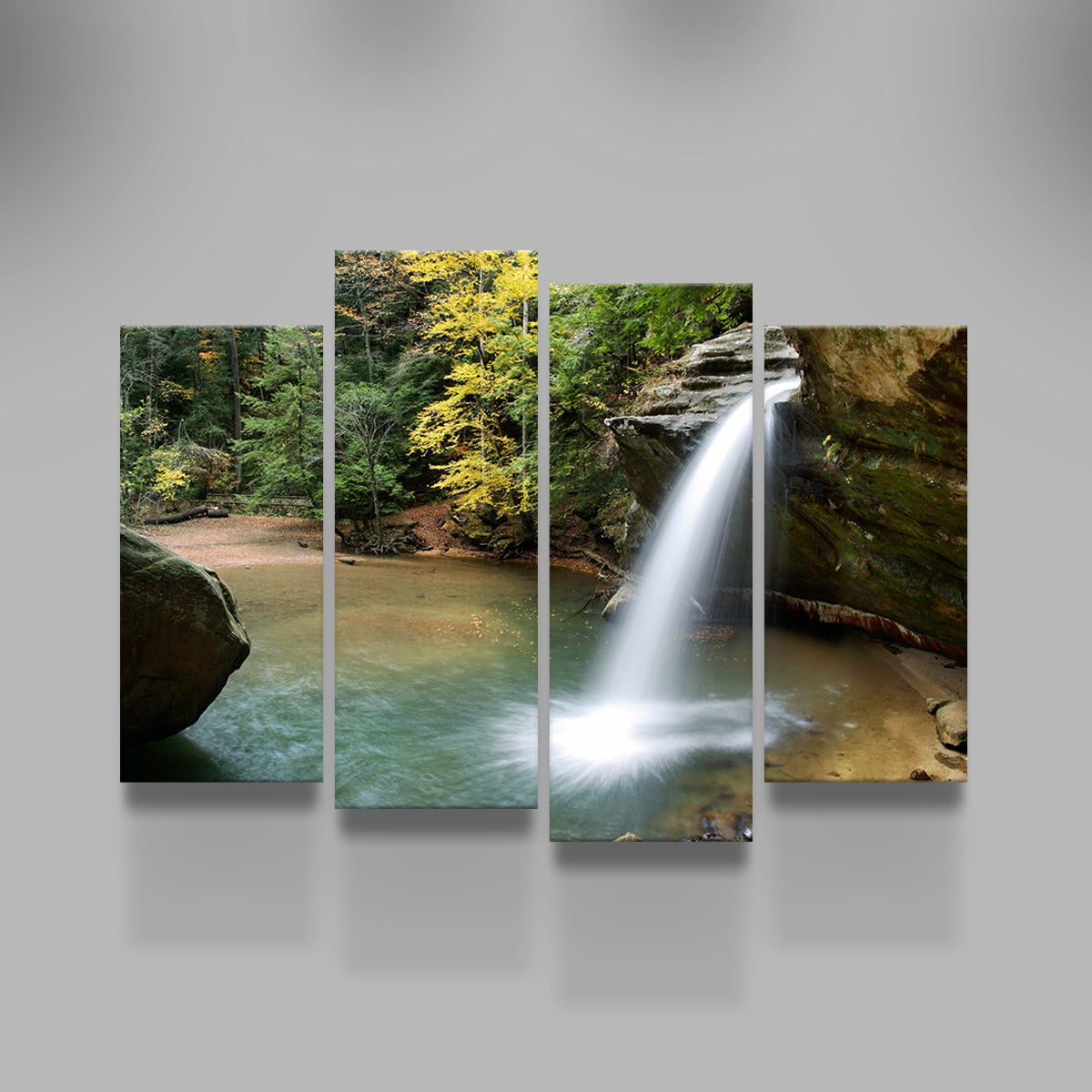 Stunning Old Man's Cave Lower Falls Wall Art for Home Decor