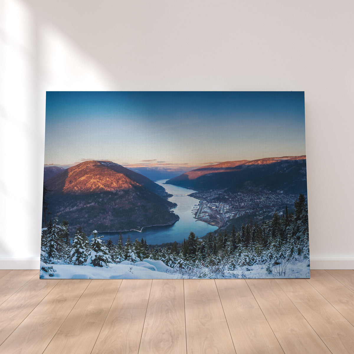 Breathtaking Snow Capped Creek Wall Art by Mike Cotton