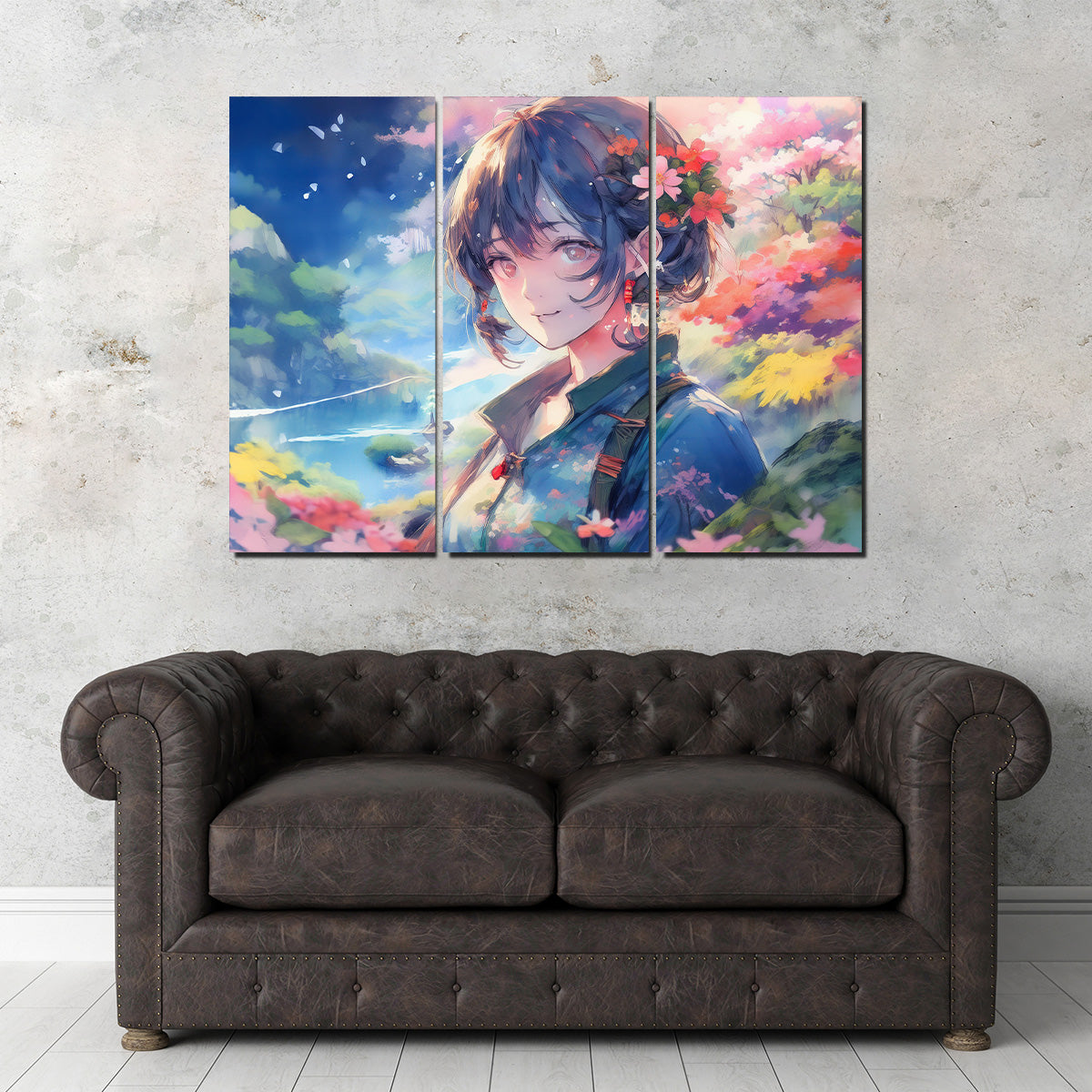 Exquisite Anime Lady Canvas Print