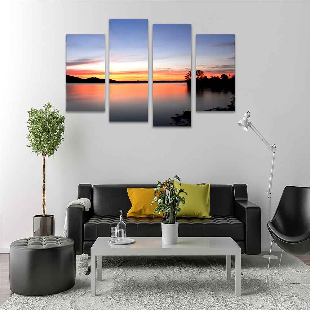 Gorgeous Arkansas River Sunset Wall Art for Stunning Home Decor