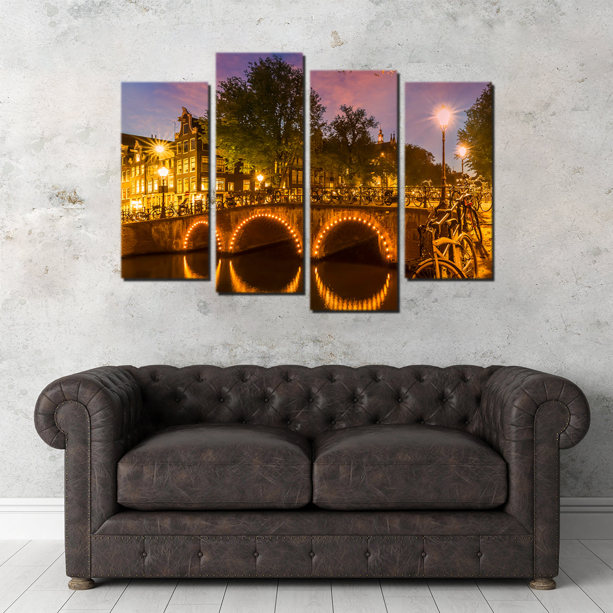 Stunning Amsterdam From Keizersgracht Wall Art by Melanie Viola