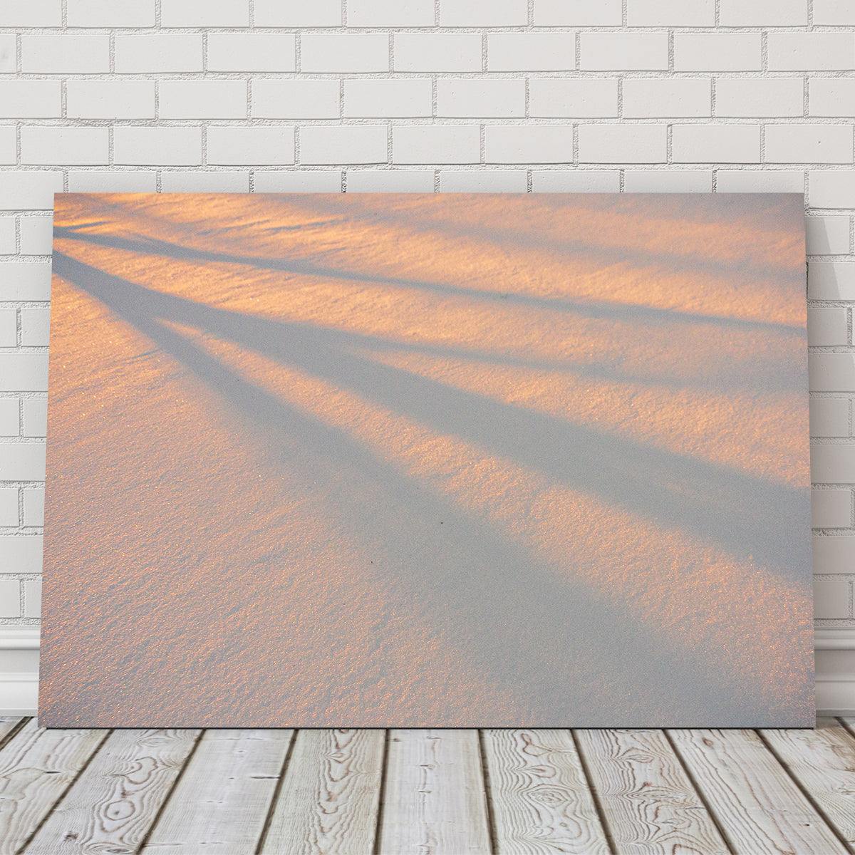 Enchanting Shadows in the Snow Wall Art by Mike Cotton