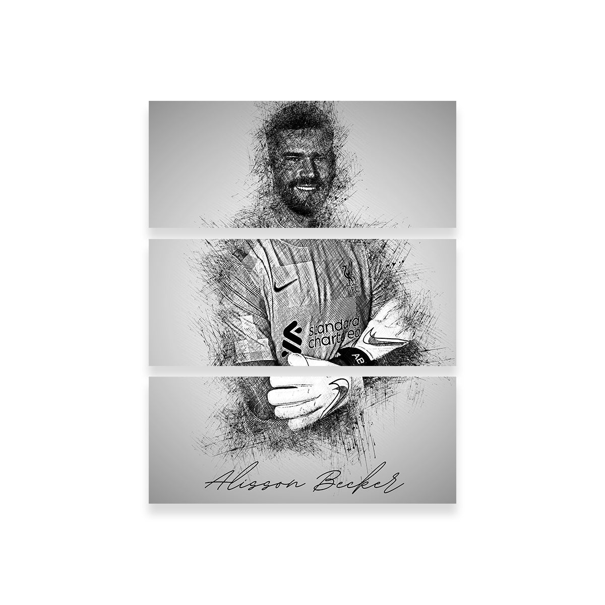 Alisson Becker High - Quality Wall Art by Albi Art