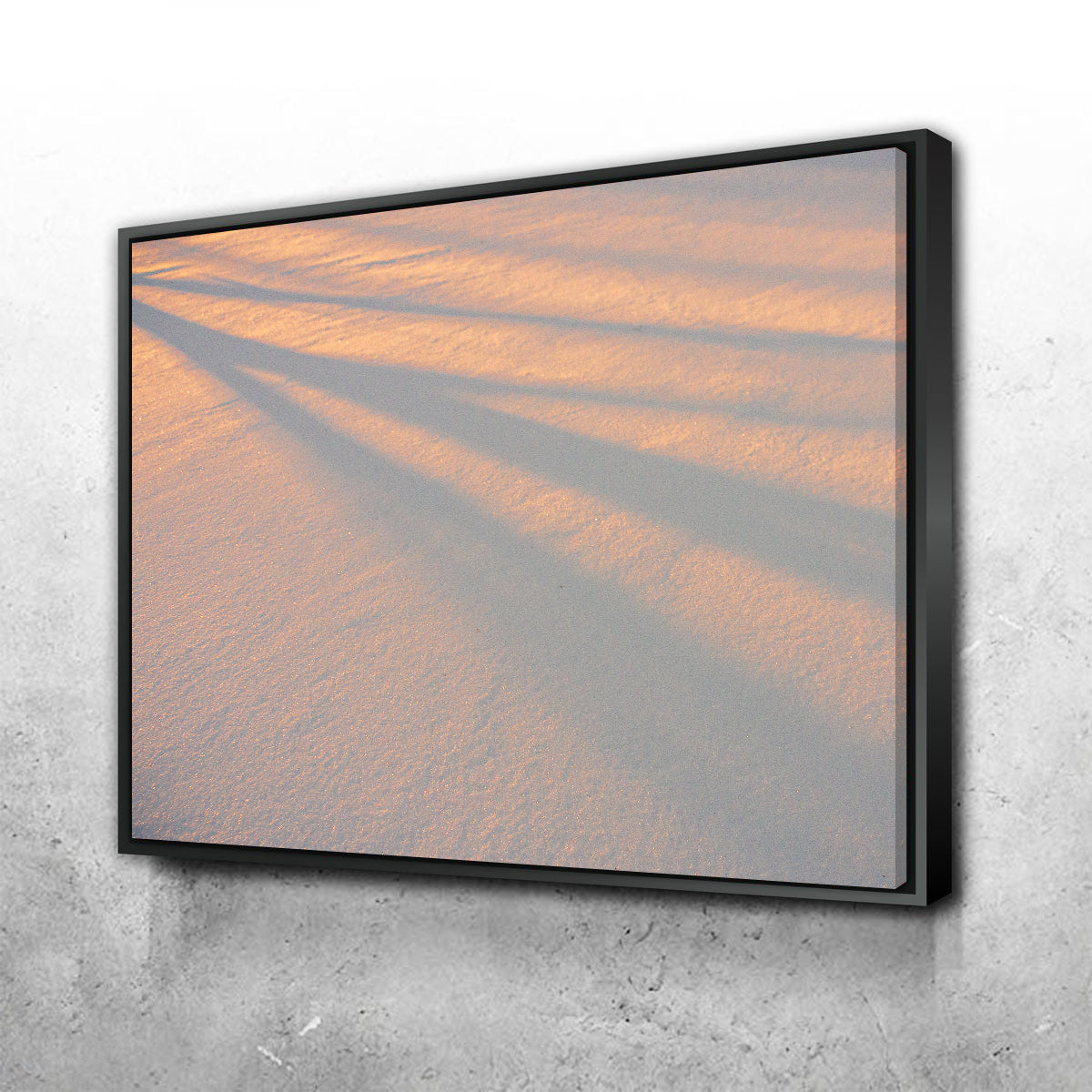 Enchanting Shadows in the Snow Wall Art by Mike Cotton