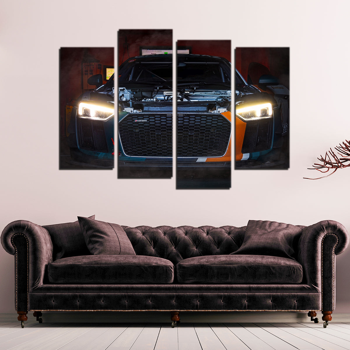 High - Quality Audi R8 Racing Wall Art by George Sorin