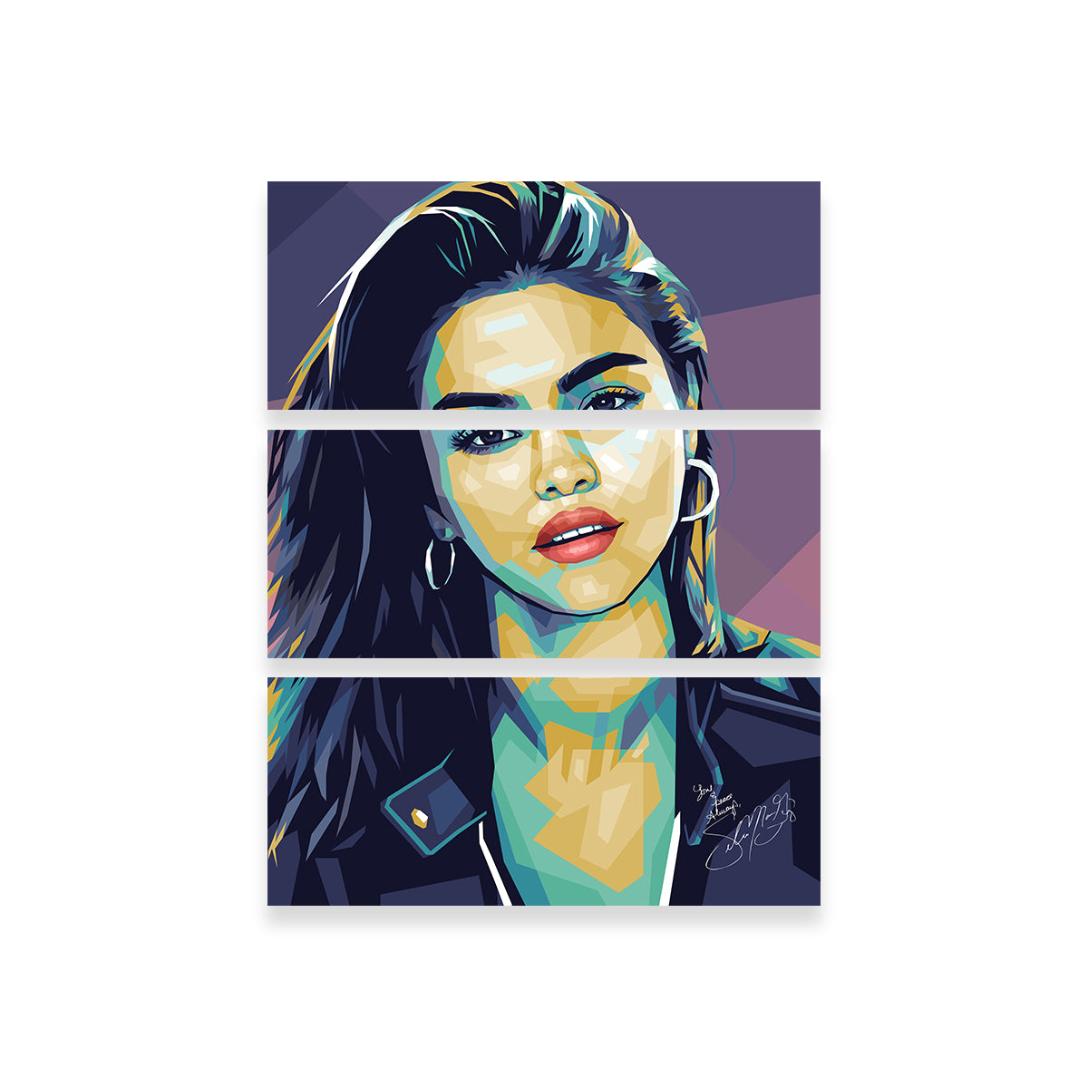 Selena Wall Art - Premium Handmade Canvas by Ralph & Laura Design