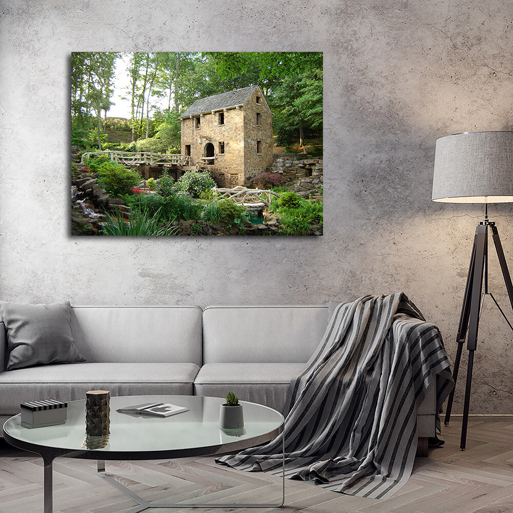 Stunning Old Mill Canvas Wall Art - Museum Quality for Your Home
