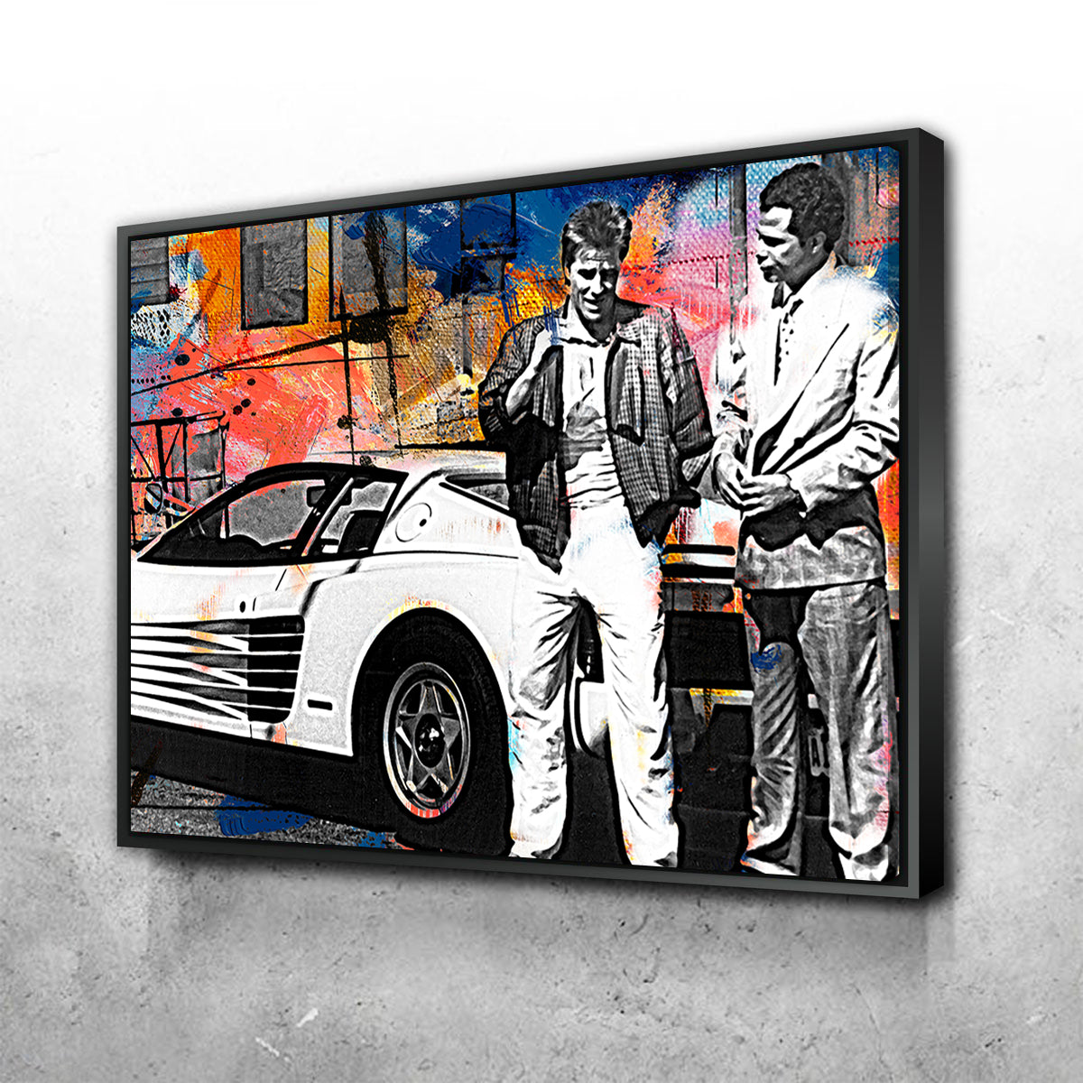 Exquisite Miami Vice - Ferrari Wall Art for Stunning Home Decor