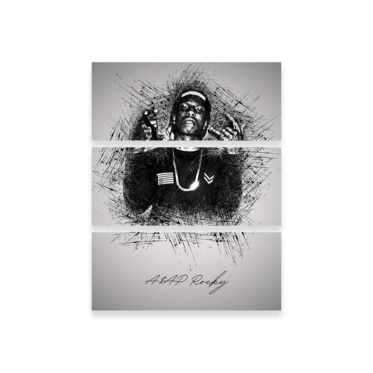 Asap Rocky Hands Wall Art - Stunning Museum-Quality Canvas Print