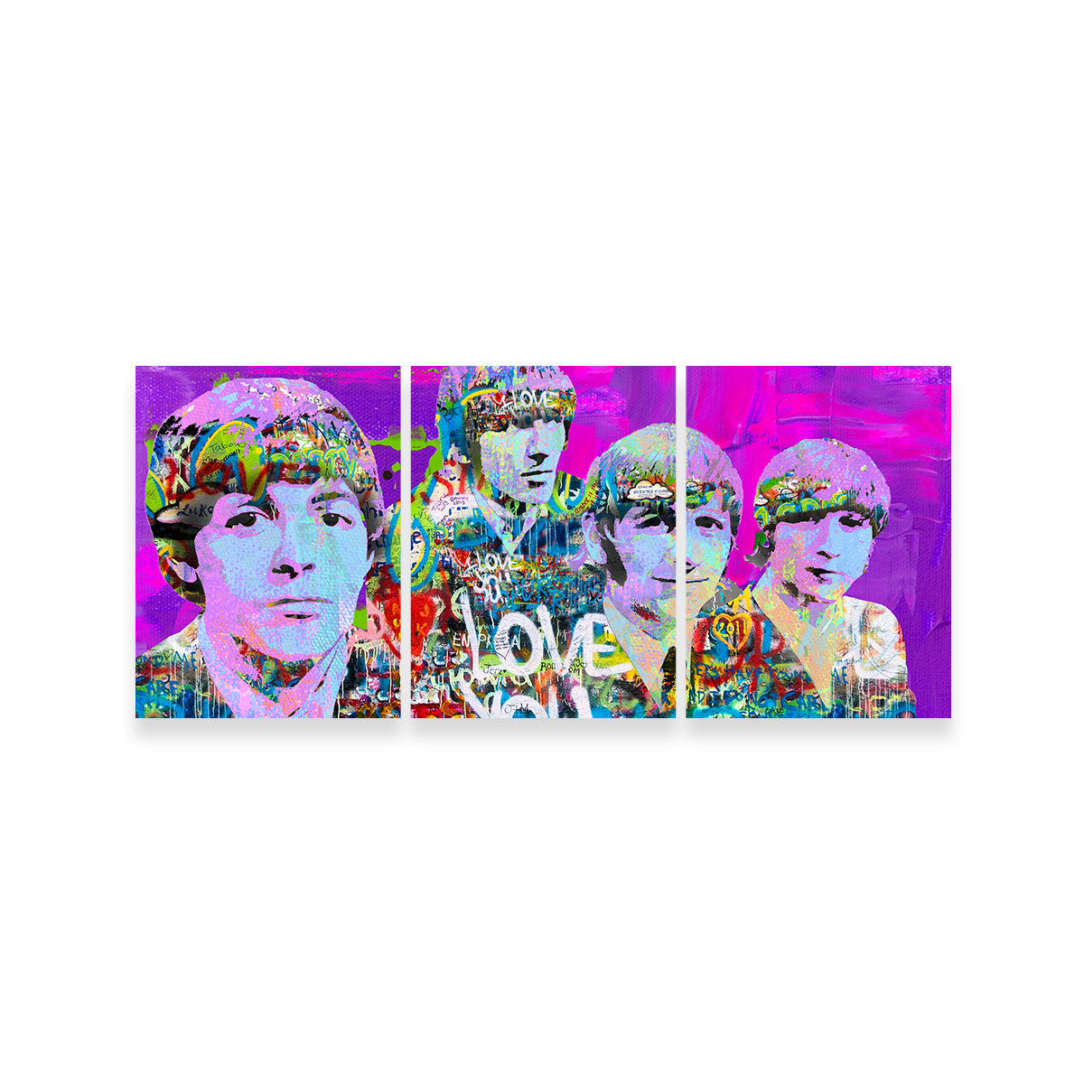 Stunning Beatles Love You Wall Art by Stephen Chambers
