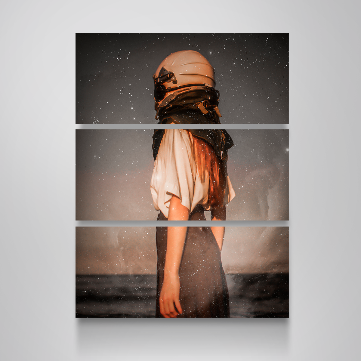 Stunning Astronaut Girl Wall Art by Manuel Luces