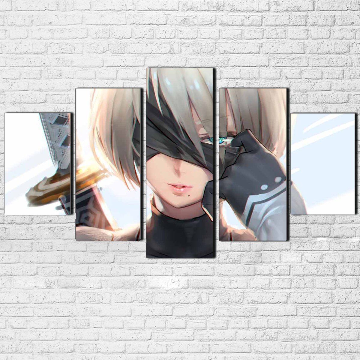 Unique Neir Automata 5 Piece Canvas Wall Art Set for Stunning Home Decor