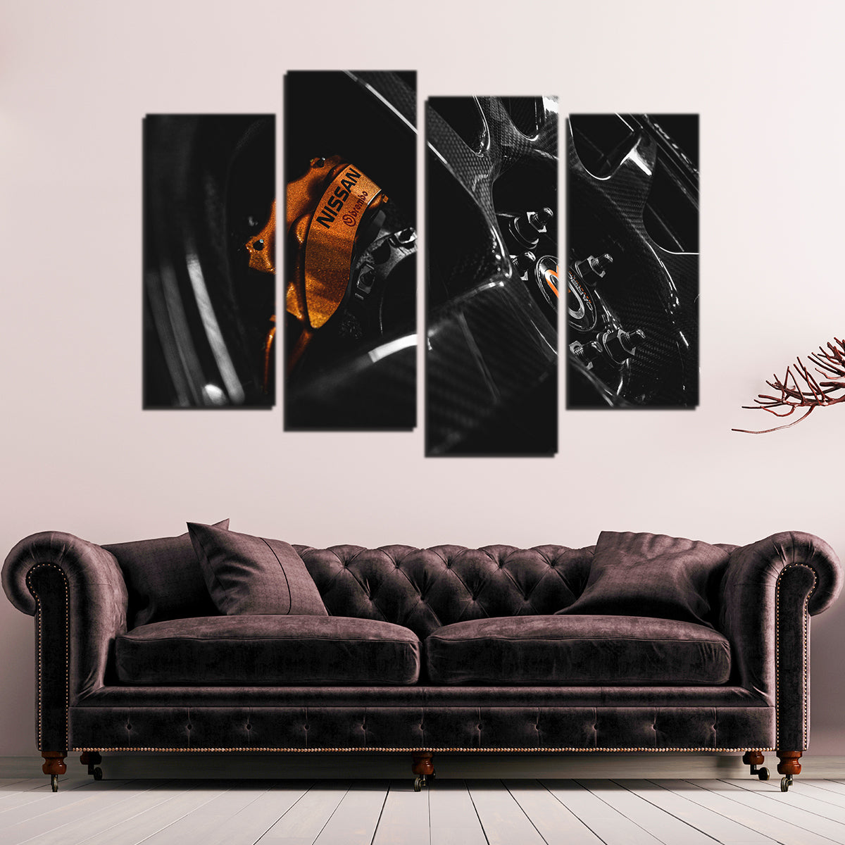Stunning Nissan GTR Wheel Wall Art by George Sorin