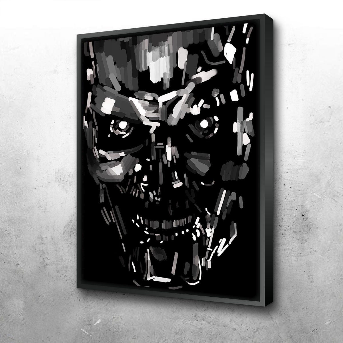 Stylish Skull Black And White Wall Art by Andy Brackpool
