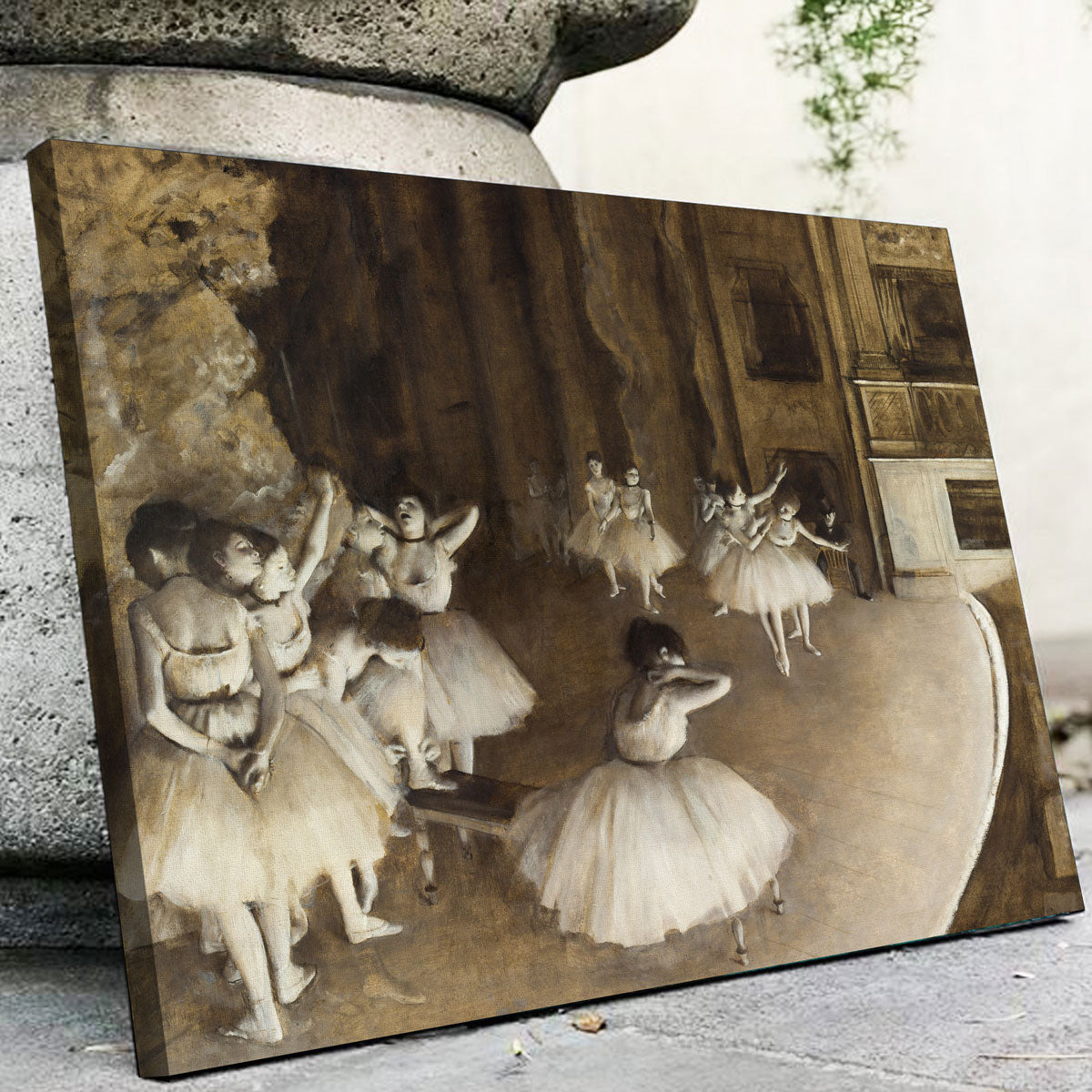 Exquisite Ballet Rehearsal Wall Art by Edgar Degas