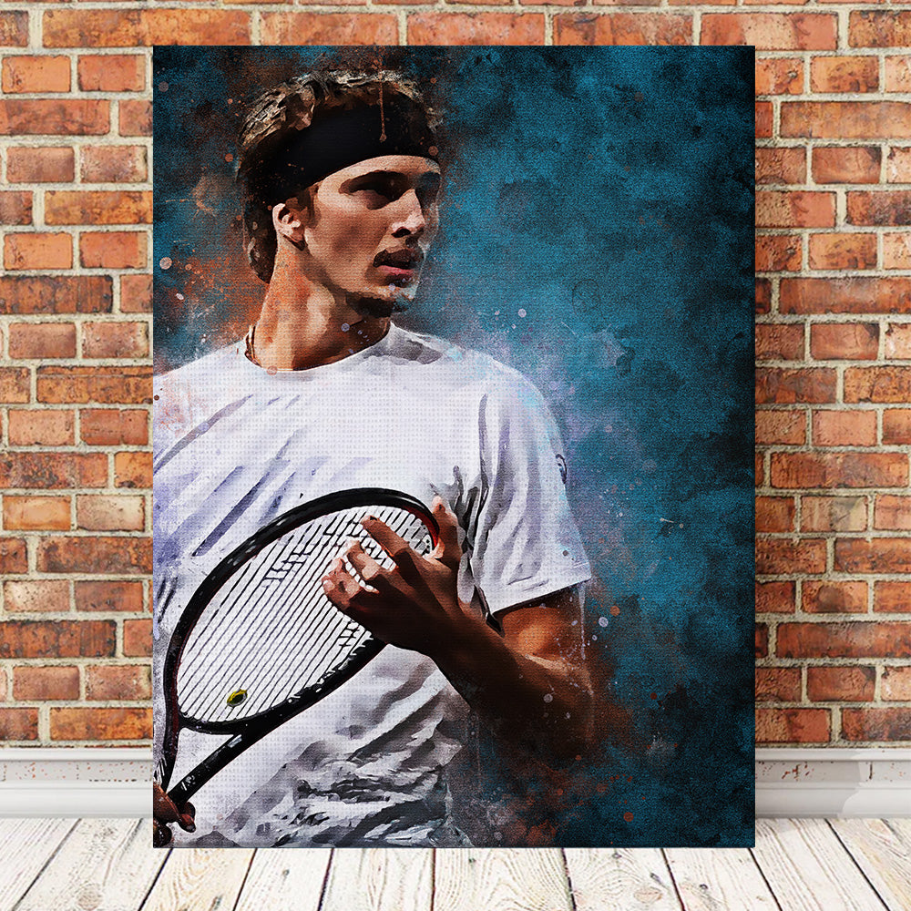 Stunning Alexander Zverev Wall Art Painting - Ideal for Art Lovers
