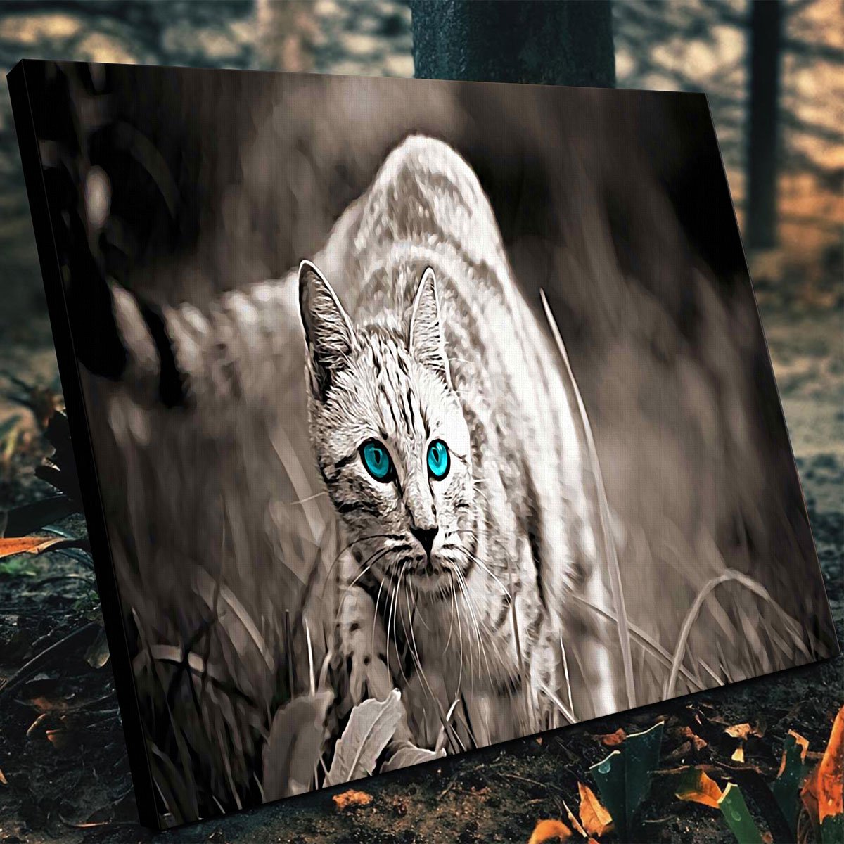 Exquisite Cat On The Prowl Wall Art for Your Home Decor