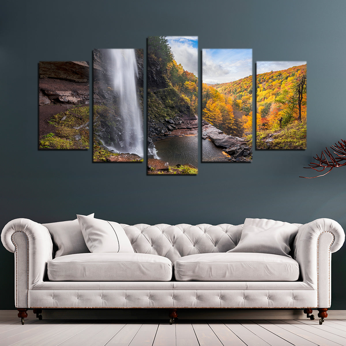 Stunning Behind the Falls Wall Art by Shaun Mayer