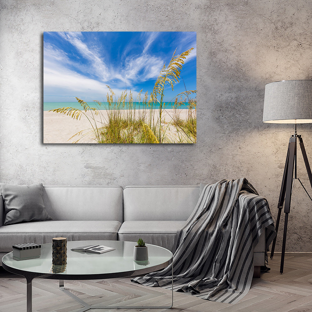 Stunning Heavenly Calmness on the Beach Wall Art for a Relaxing Ambiance