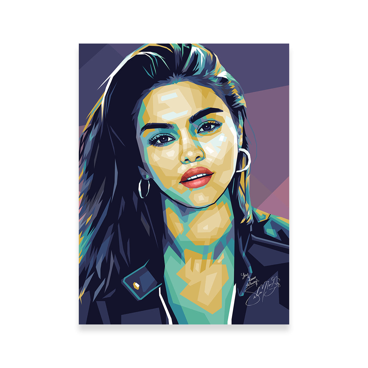 Selena Wall Art - Premium Handmade Canvas by Ralph & Laura Design