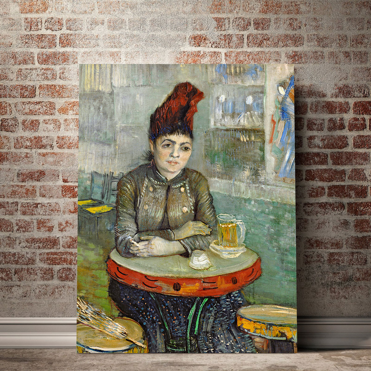 Agostina Segatori in Le Tambourin Stunning Wall Art by Vincent van Gogh