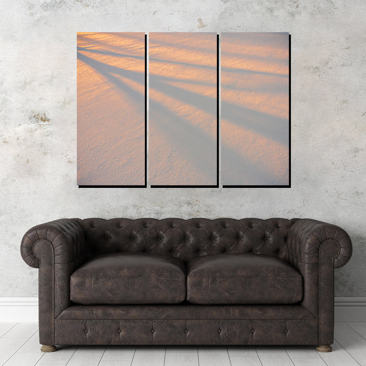 Enchanting Shadows in the Snow Wall Art by Mike Cotton