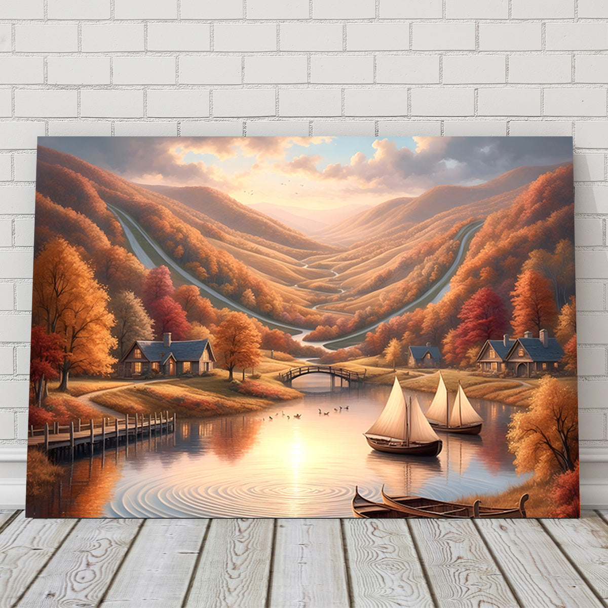 Autumn Voyage: Exquisite Handmade Wall Art