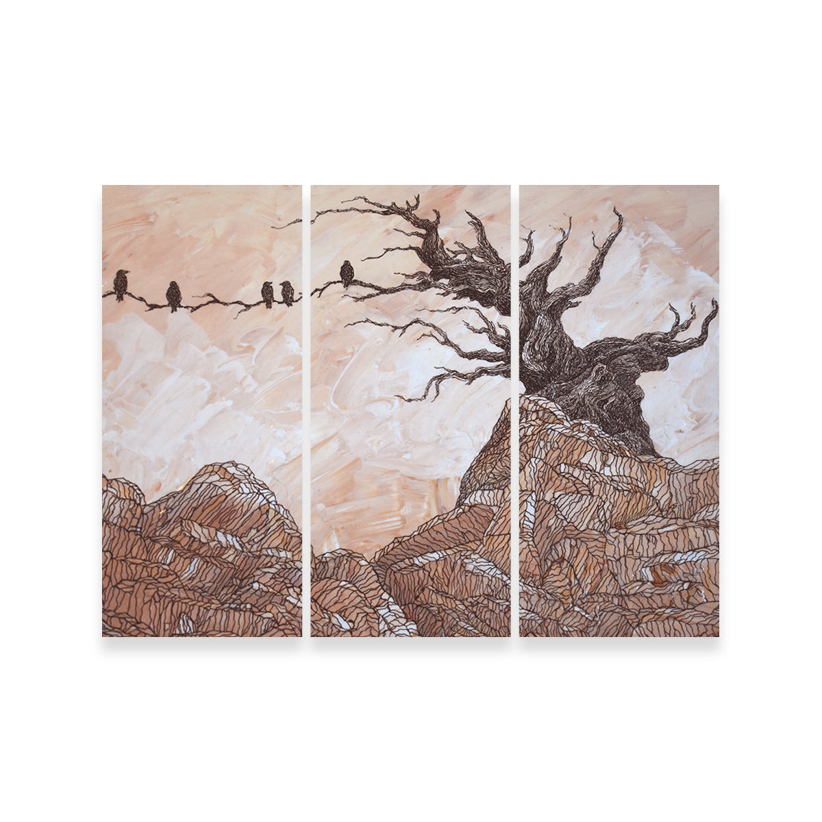 Enchanting Silence Of The Ravens Wall Art - Stunning Decor Piece