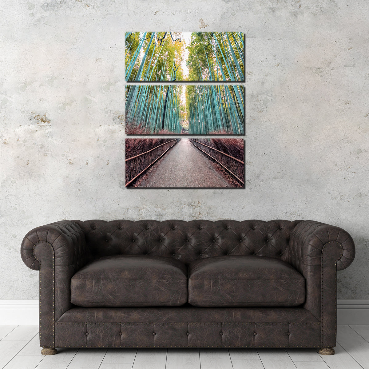Exquisite Bamboo Alley Wall Art by Manjik Pictures