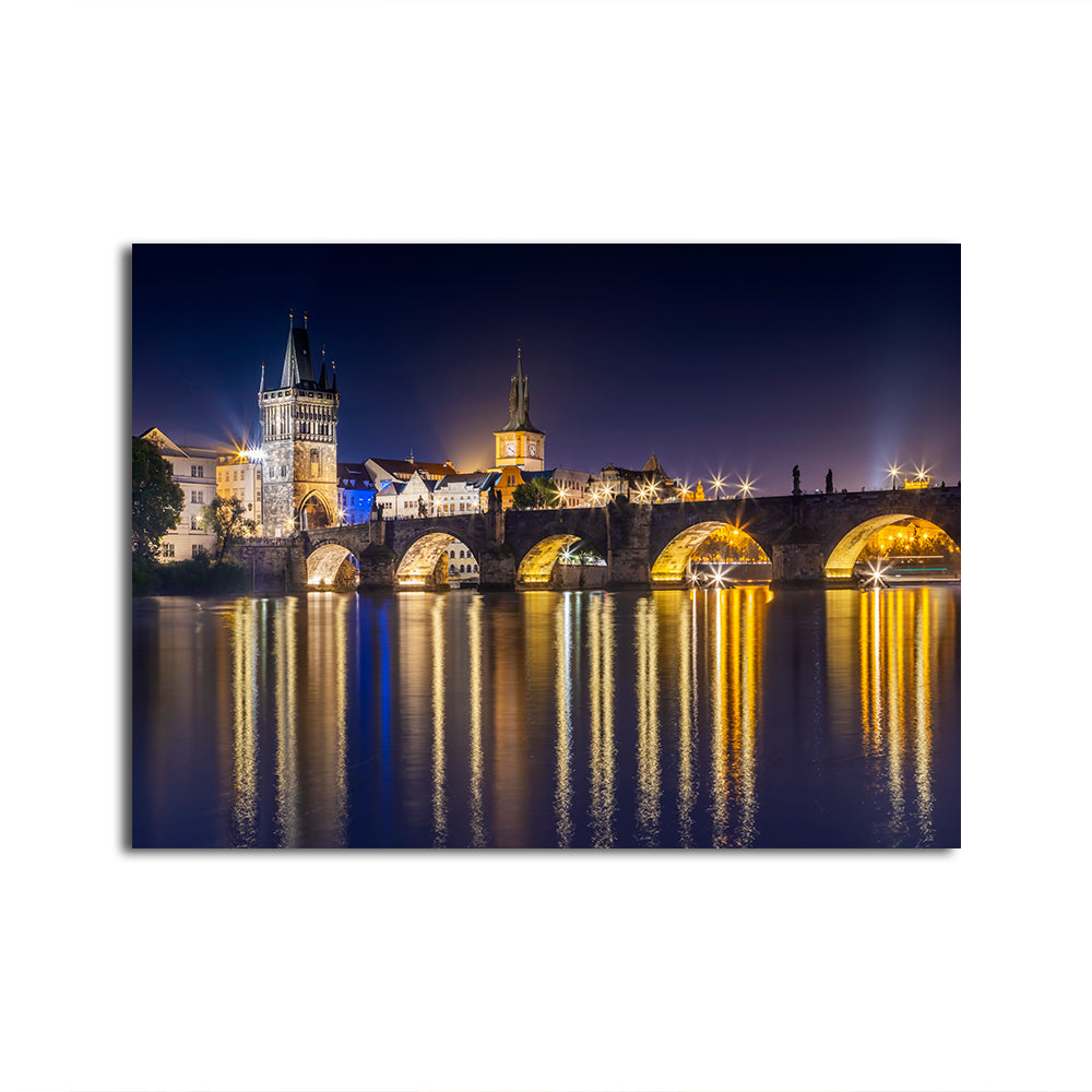 Stunning Charles Bridge with Old Town Bridge Tower Wall Art by Melanie Viola