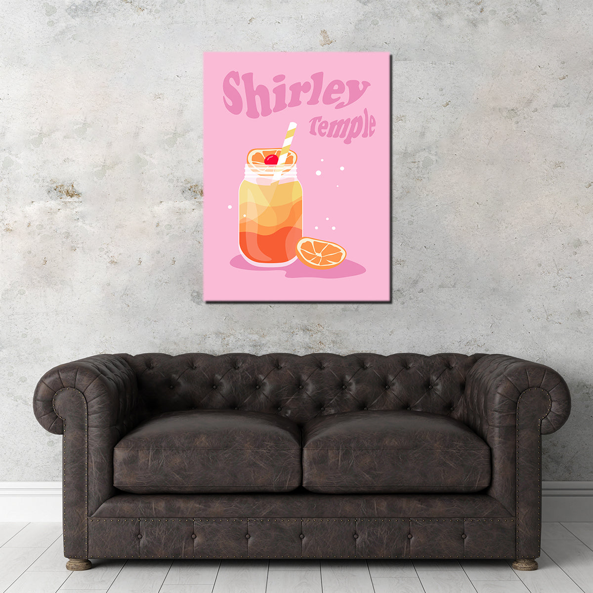 Gorgeous Shirley Temple Orange Wall Art by Groovy Vibe Studio