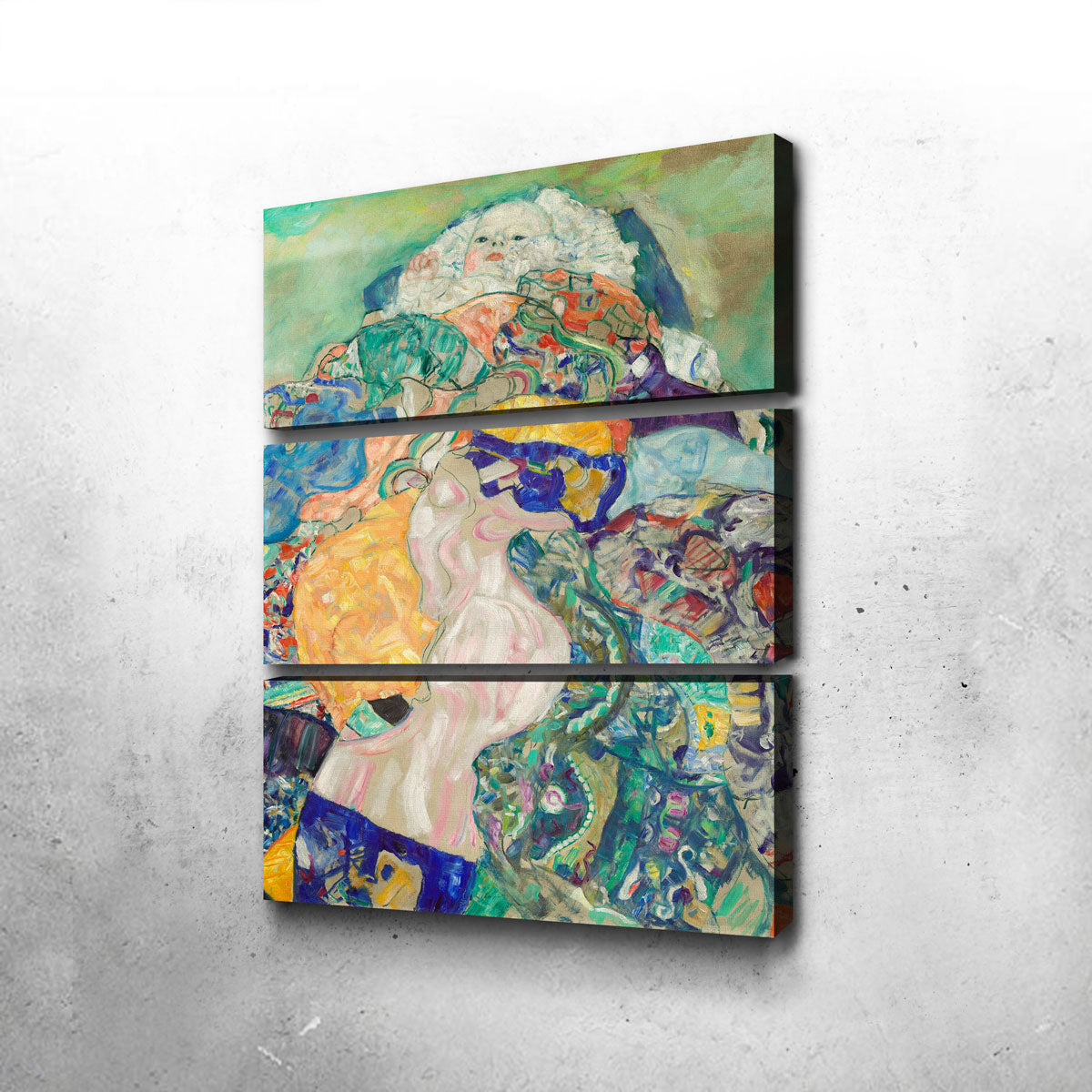 Gustav Klimt's Exquisite Baby Cradle Wall Art - Handmade Museum Quality