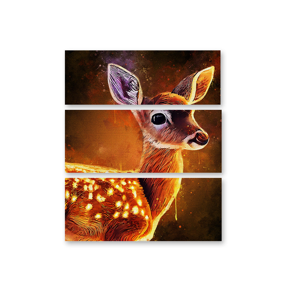 Adorable Baby Fawn Painting Wall Art for Your Home Decor