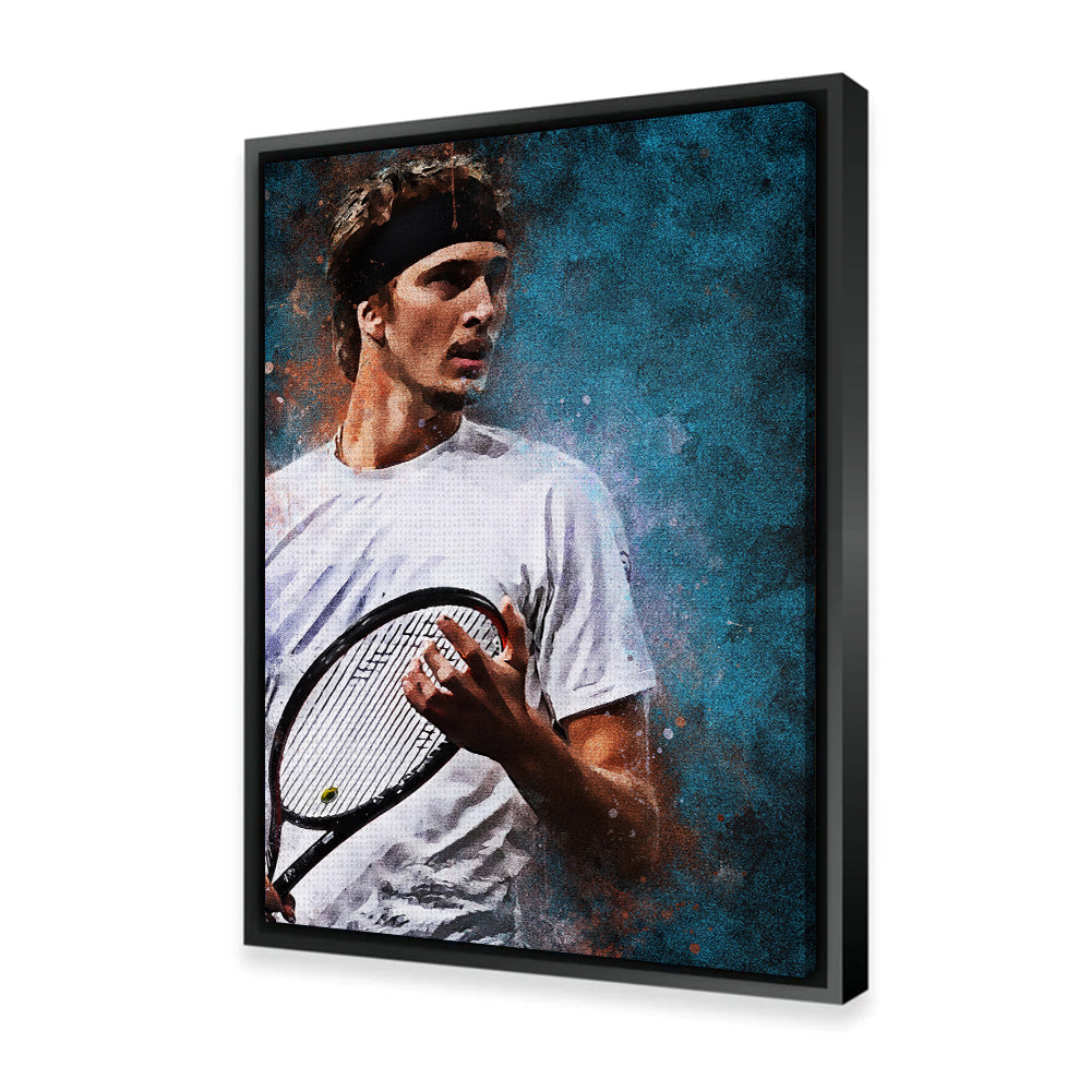 Stunning Alexander Zverev Wall Art Painting - Ideal for Art Lovers